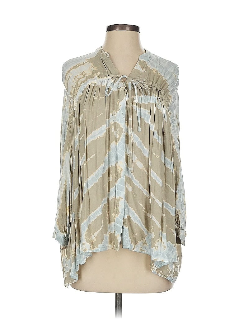 Click to view more detailed imagery on our partner's website Pre-owned Young Fabulous & Broke 3/4 Sleeve Blouse In Brown