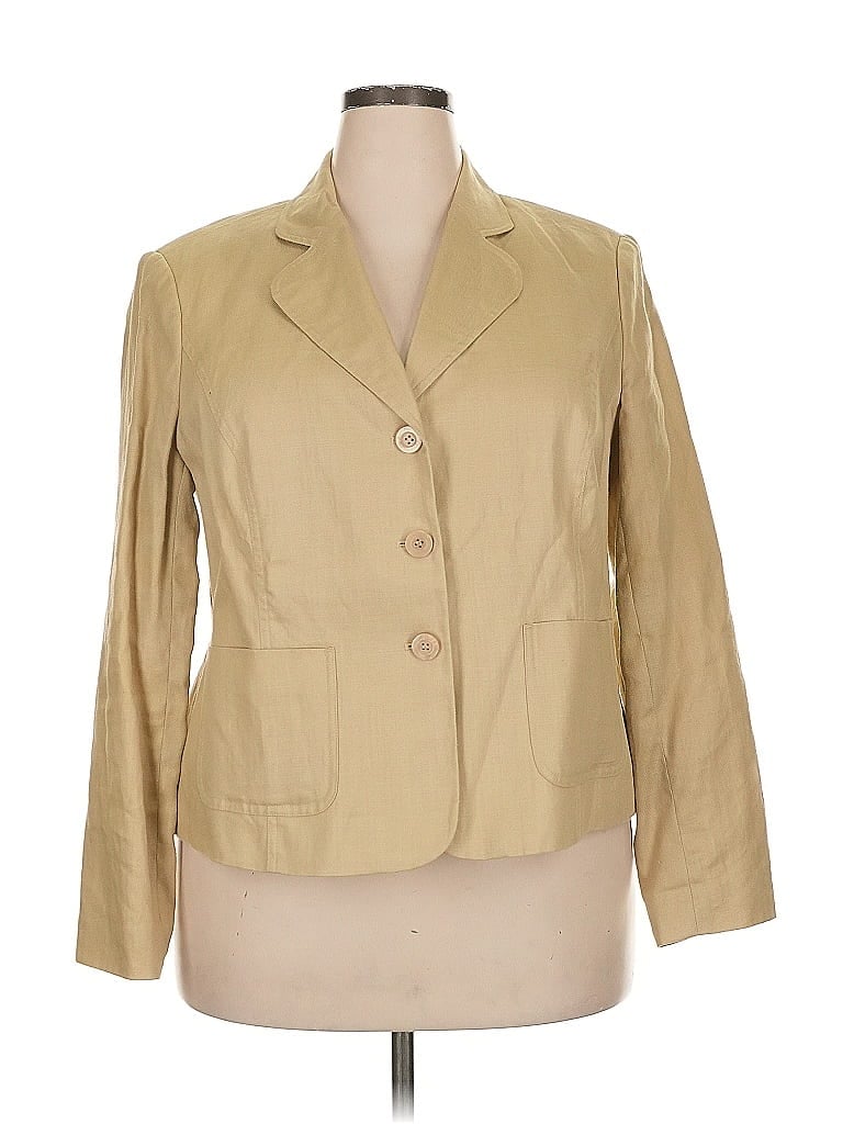 Villager by Liz Claiborne Tan Blazer Size 18 42 off ThredUp