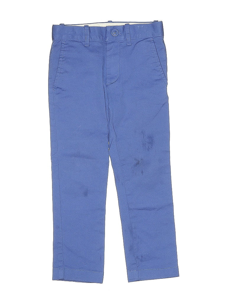 Crewcuts Outlet Solid Blue Casual Pants Size 5 (big kids) - photo 1