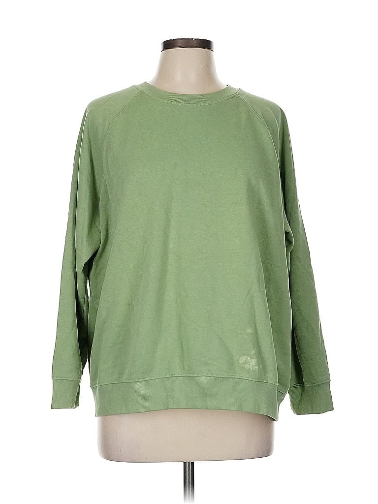 Pre-owned H&m Sweatshirt In Green