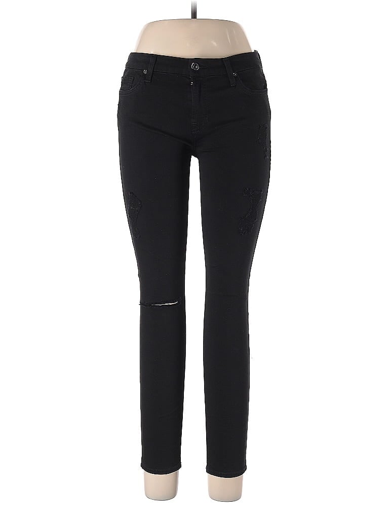 Pre-owned 7 For All Mankind Jeans In Black