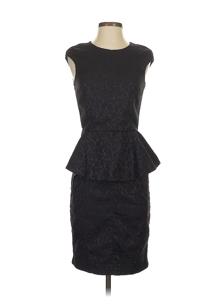 Pre-owned Zara Basic Cocktail Dress In Black