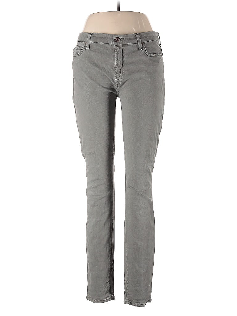 Pre-owned 7 For All Mankind Jeans In Green