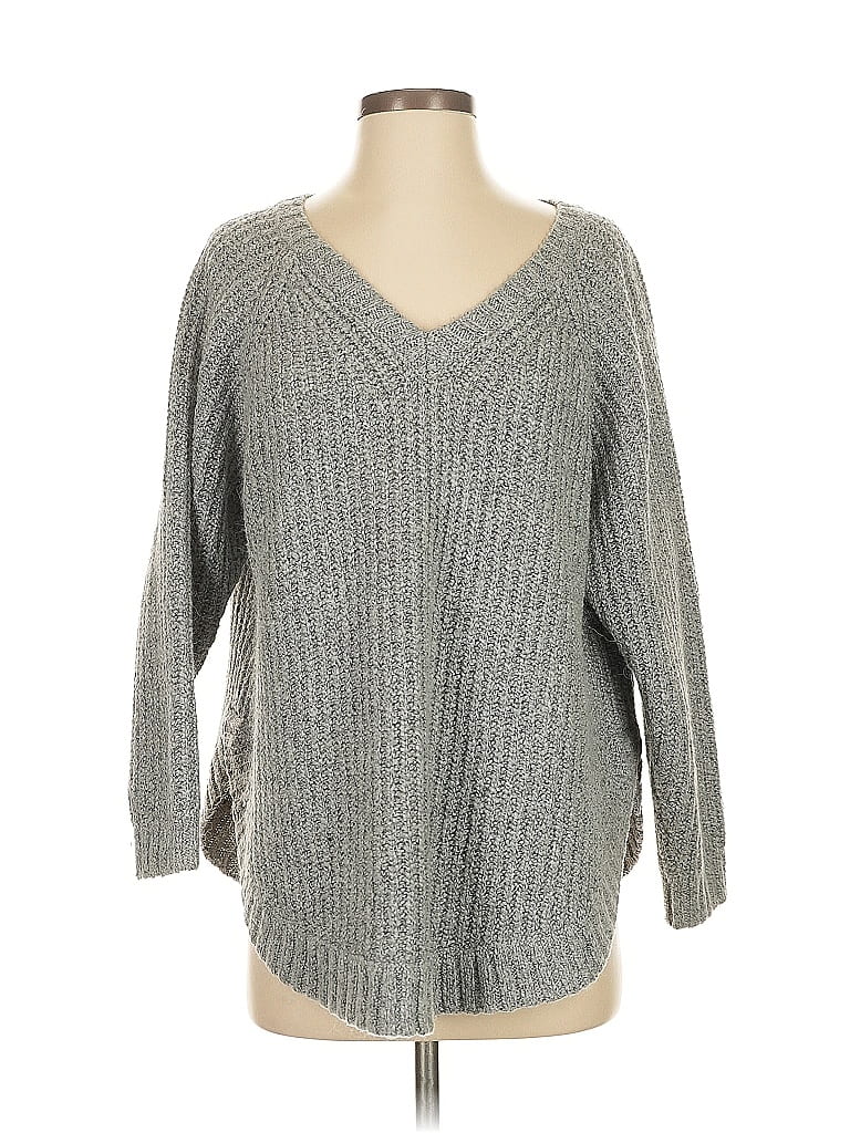Pre-owned Lou & Grey Pullover Sweater In Gray