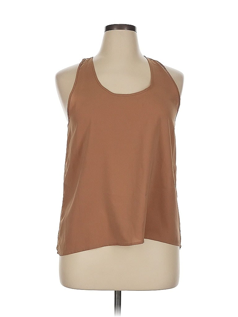 Pre-owned American Rag Cie Sleeveless Top Brown Halter Neckline Tops