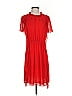 ML Monique Lhuillier 100% Polyester Red Casual Dress Size 4 - photo 1
