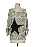 Plastic Island Stars Gray Pullover Sweater Size S - photo 1