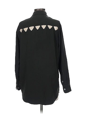 Equipment Long Sleeve Silk Top (view 2)