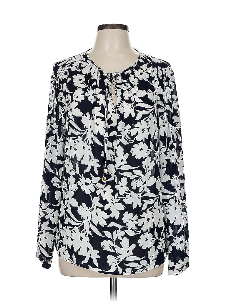 Pre-owned Michael Michael Kors Long Sleeve Blouse In Black