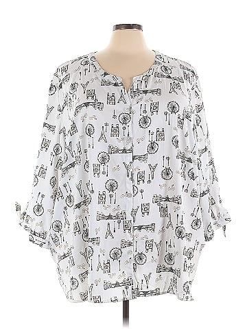 Catherines 3/4 Sleeve Blouse (view 1)