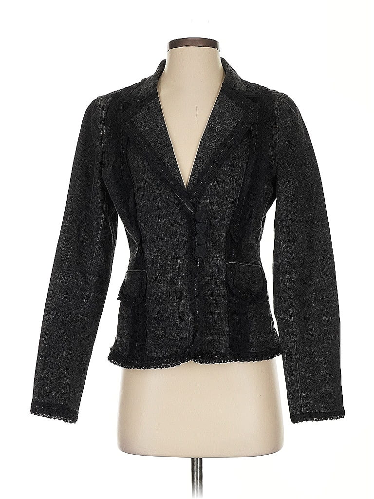 Doncaster Sport Tweed Gray Black Blazer Size 4 - photo 1