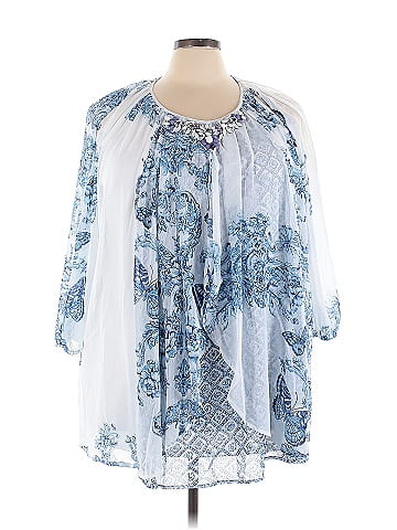 Roaman's 3/4 Sleeve Blouse (view 1)