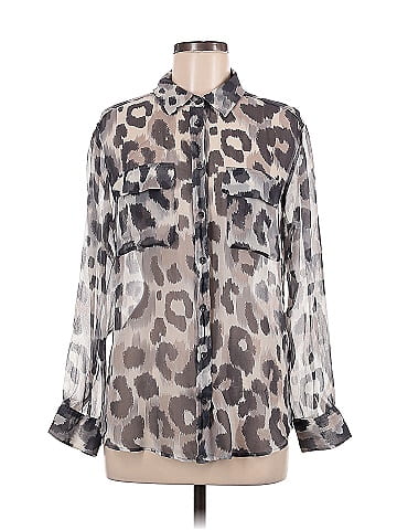 Equipment Long Sleeve Silk Top (view 1)