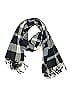 Plush Plaid Gray Blue Scarf One size - photo 1