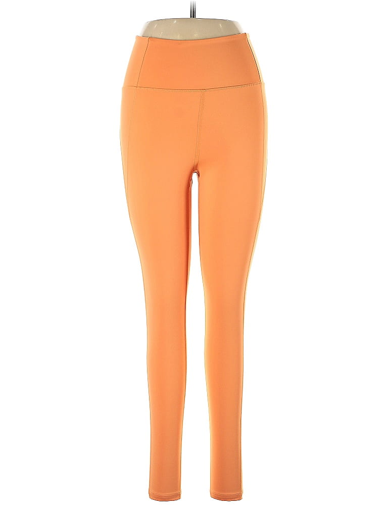 Pre-owned Girlfriend Collective Active Pants In Orange