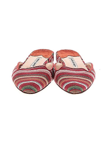 Manolo Blahnik Pointed Toe Flat Mules (view 2)