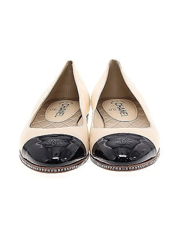 Chanel Patent Toe Cap Ballet Flats (view 2)