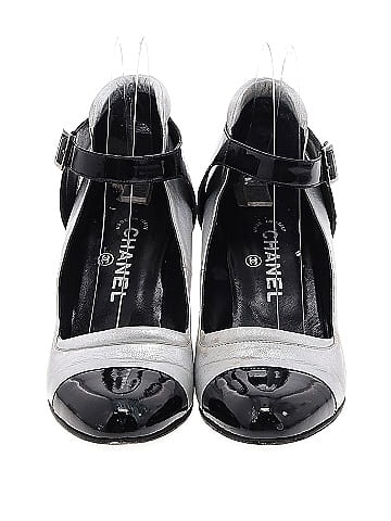 Chanel Leather Mary Jane Heels (view 2)