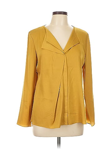 Elie Tahari Long Sleeve Silk Top (view 1)