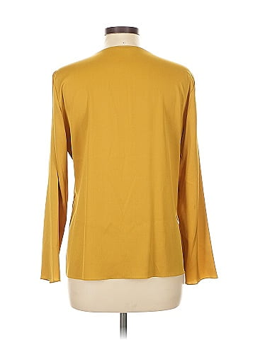 Elie Tahari Long Sleeve Silk Top (view 2)