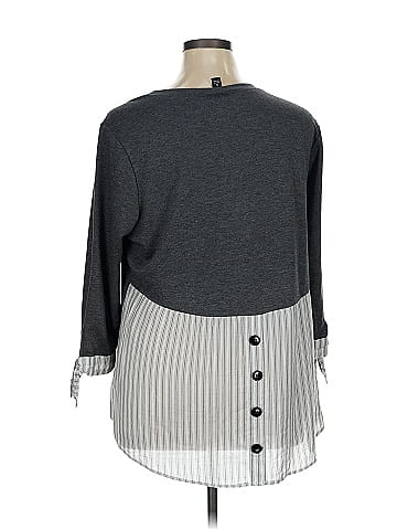 AB Studio 3/4 Sleeve Top (view 2)