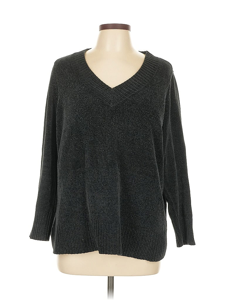 Pre-owned Style & Co Pullover Sweater In Black