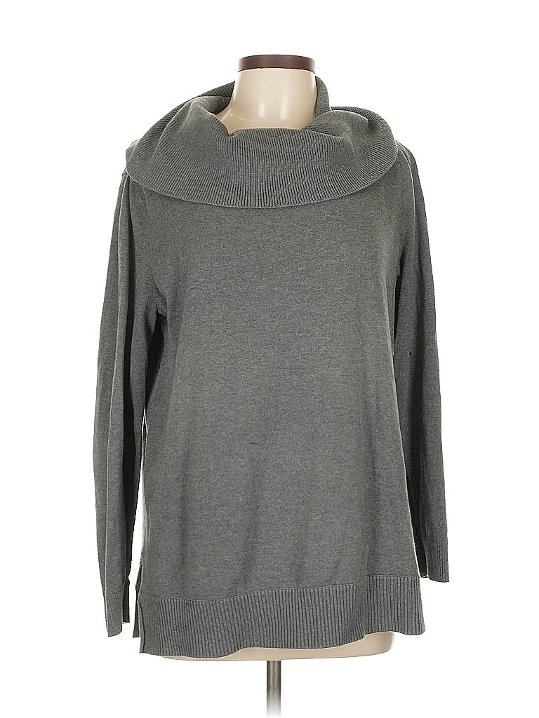 Pre-owned Lands' End Pullover Sweater In Gray