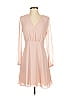 1.State 100% Polyester Solid Pink Cocktail Dress Size 4 - photo 1
