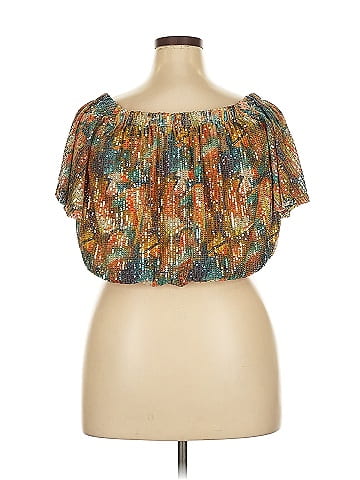 Ashley Stewart Short Sleeve Blouse (view 2)
