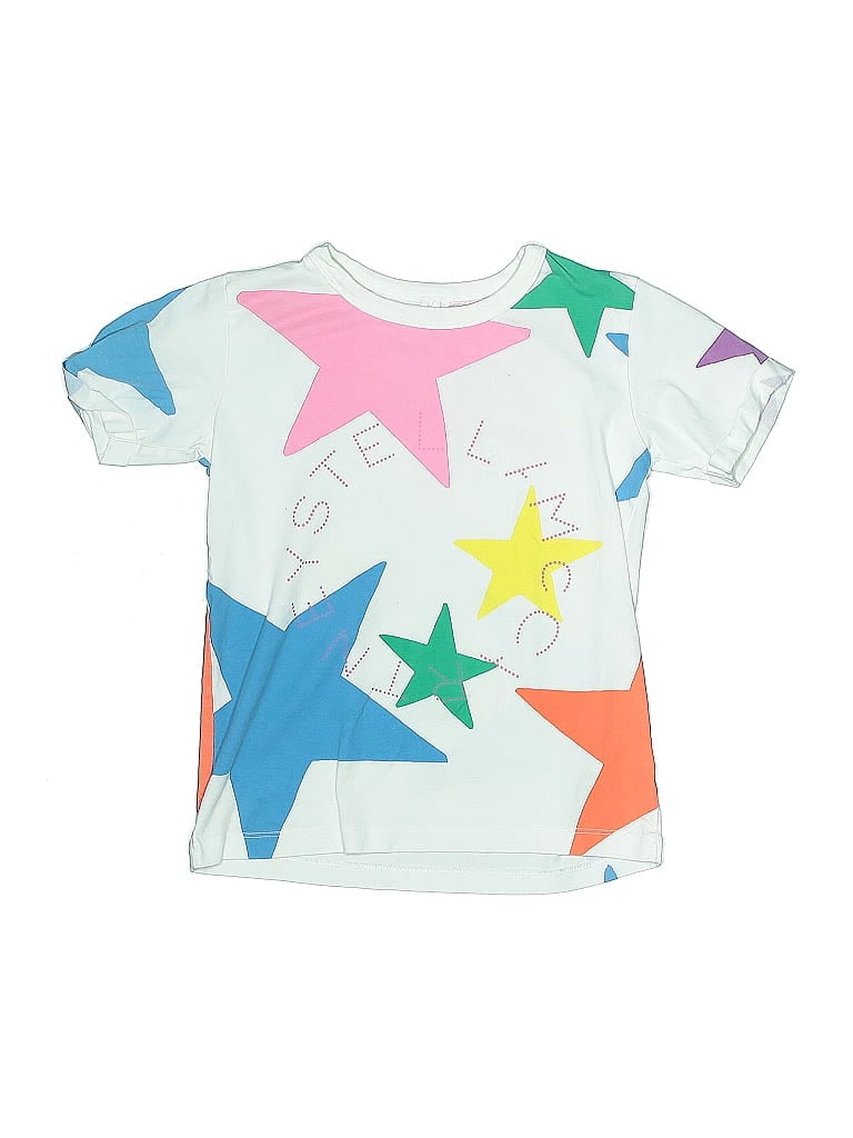 Stella McCartney Stars Green White Printed T-Shirt Size 8 (big kids) - photo 1