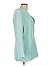 Mystree 100% Cotton Teal Ivory Blazer Size M - photo 4