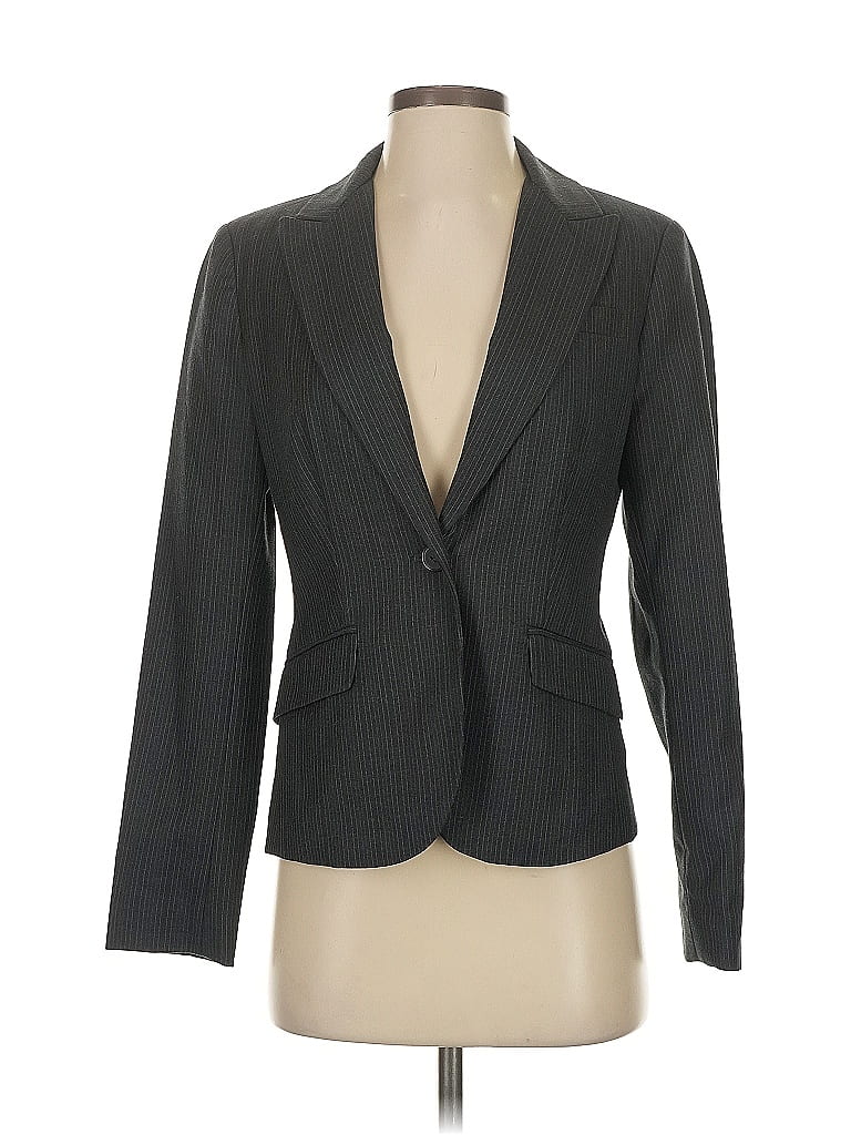 Pre-owned New York And Company Blazer Jacket In Gray