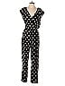 Corey Lynn Calter 100% Viscose Polka Dots Black Jumpsuit Size S - photo 1