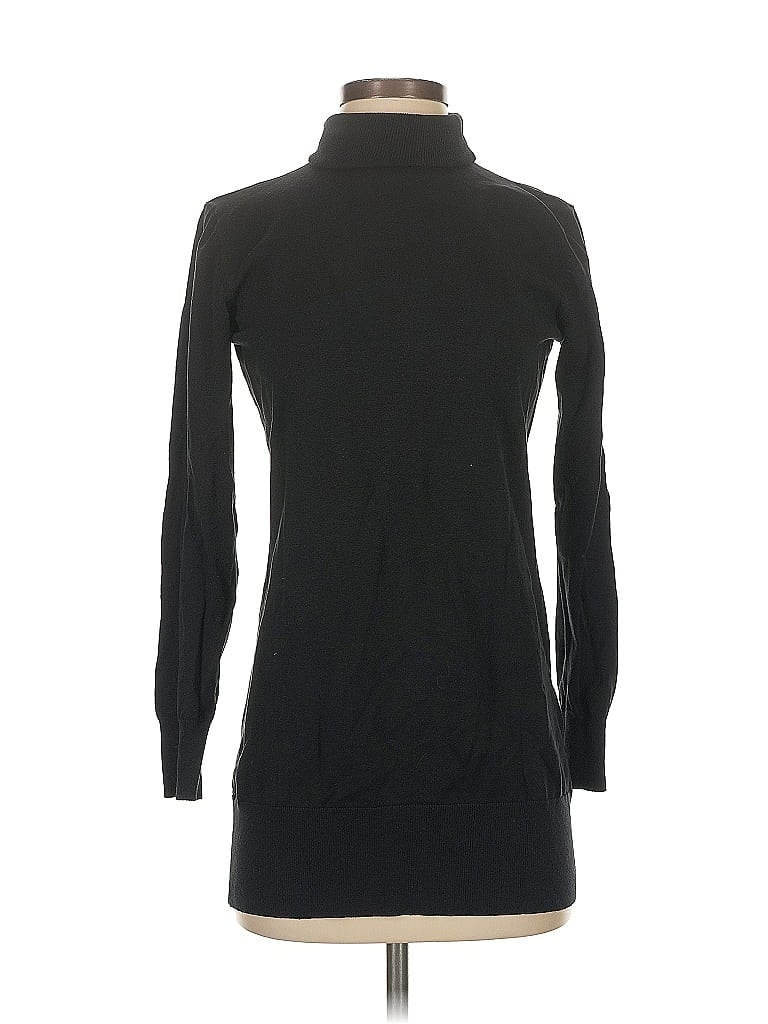 Pre-owned Chico's Silk Pullover Sweater In Black