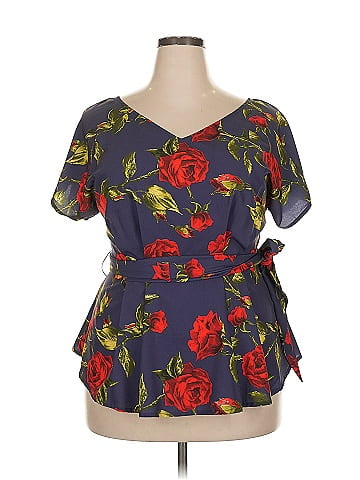 eShakti Short Sleeve Blouse (view 1)