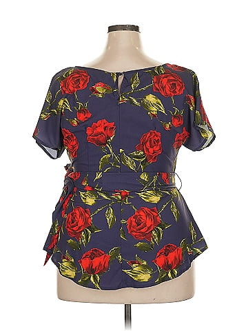 eShakti Short Sleeve Blouse (view 2)