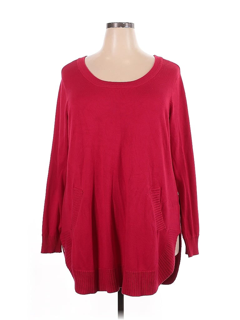 Pre-owned Max Studio Pullover Sweater In Red