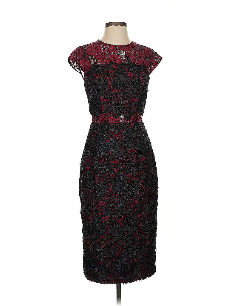 ML Monique Lhuillier Black Cocktail Dress Size 2 - photo 1