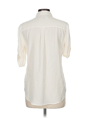Equipment Short Sleeve Silk Top (view 2)