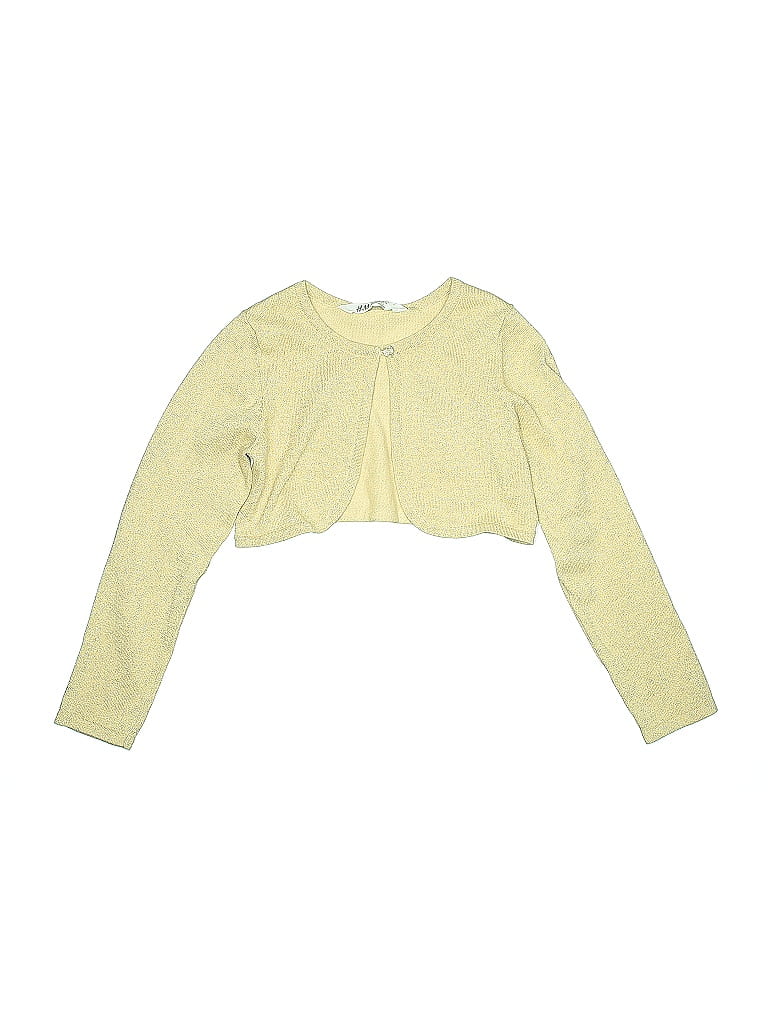 Pre-owned H&m Kids' Cardigan Sweater In Yellow