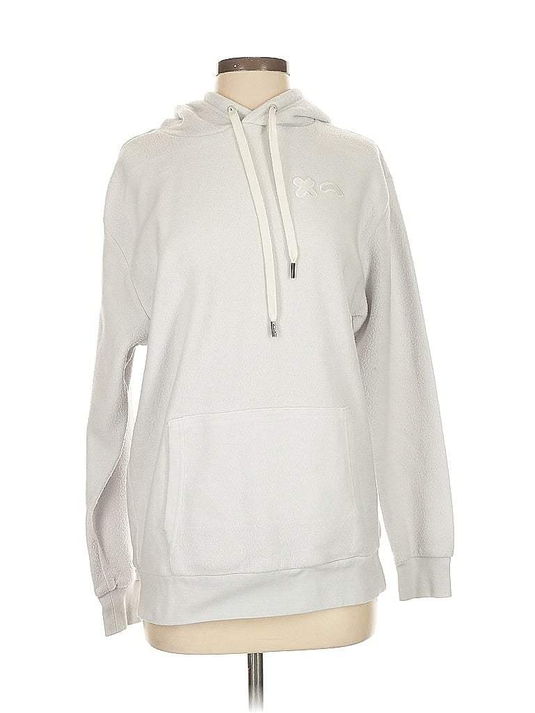 Pre-owned Feat Pullover Hoodie In Silver