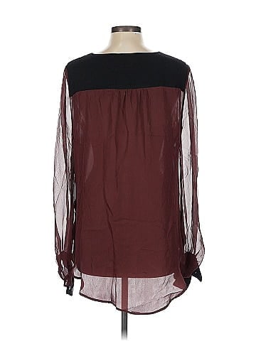 Haute Hippie Long Sleeve Silk Top (view 2)