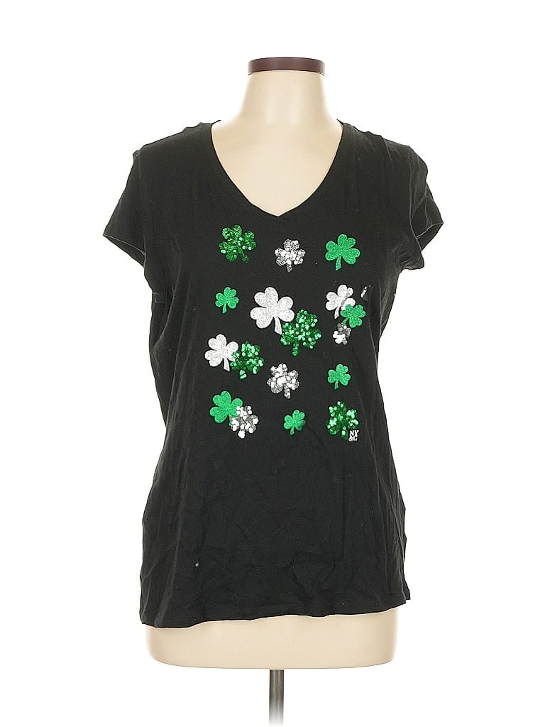 Pre-owned Ny & C Short Sleeve T-shirt In Black