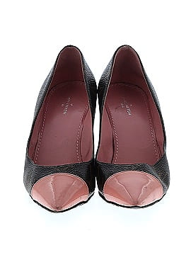 Louis Vuitton Burgundy Brown Monogram Heels Size EU 35 1/2