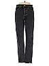 Denim Forum Chevron-herringbone Black Jeans Size 26 waist - photo 1