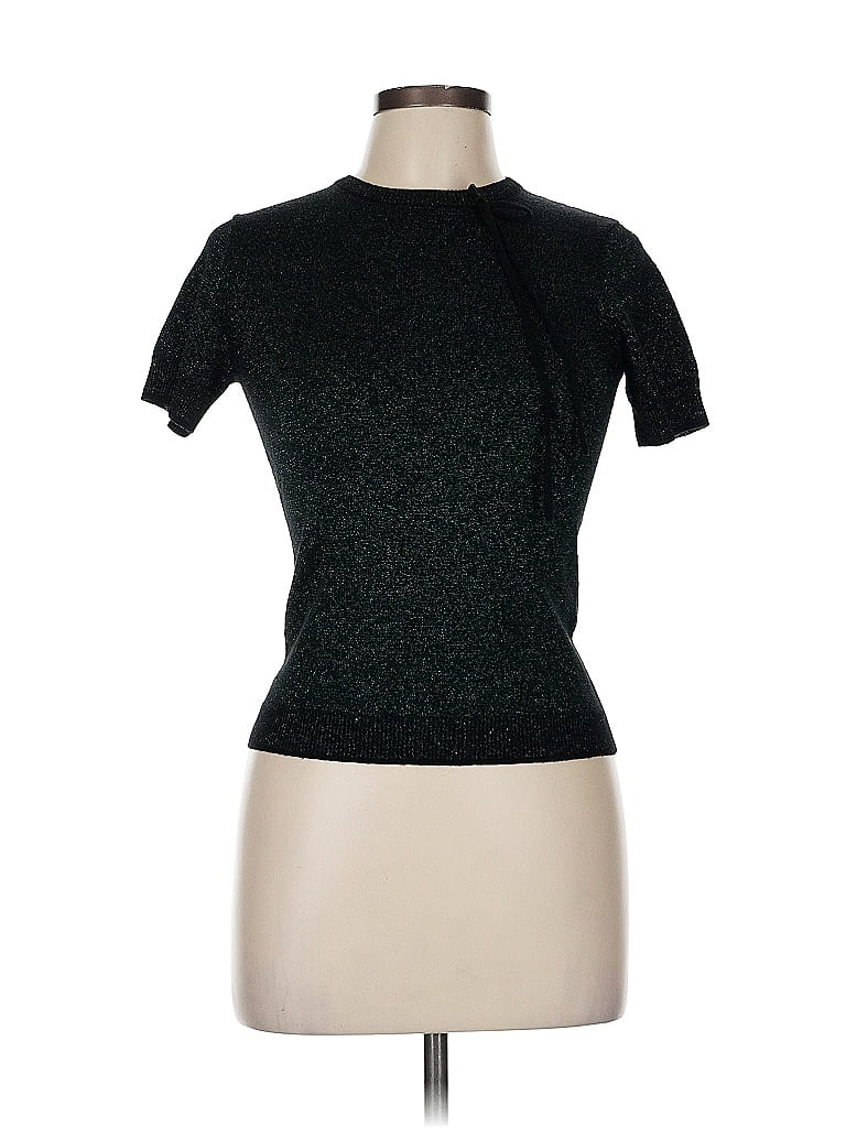 Pre-owned Adam Selman Wool Pullover Sweater In Black