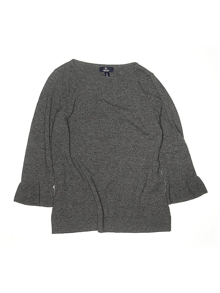 Click to view more detailed imagery on our partner's website Pre-owned Lands' End Kids' Cashmere Pullover Sweater In Gray