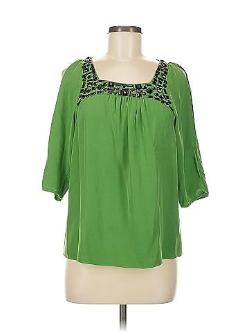 Tibi 3/4 Sleeve Silk Top (view 1)