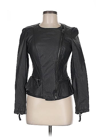 Zara Basic Leather Jacket (view 1)