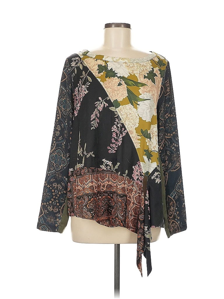 Tiny 100% Polyester Green Long Sleeve Blouse Size M - photo 1
